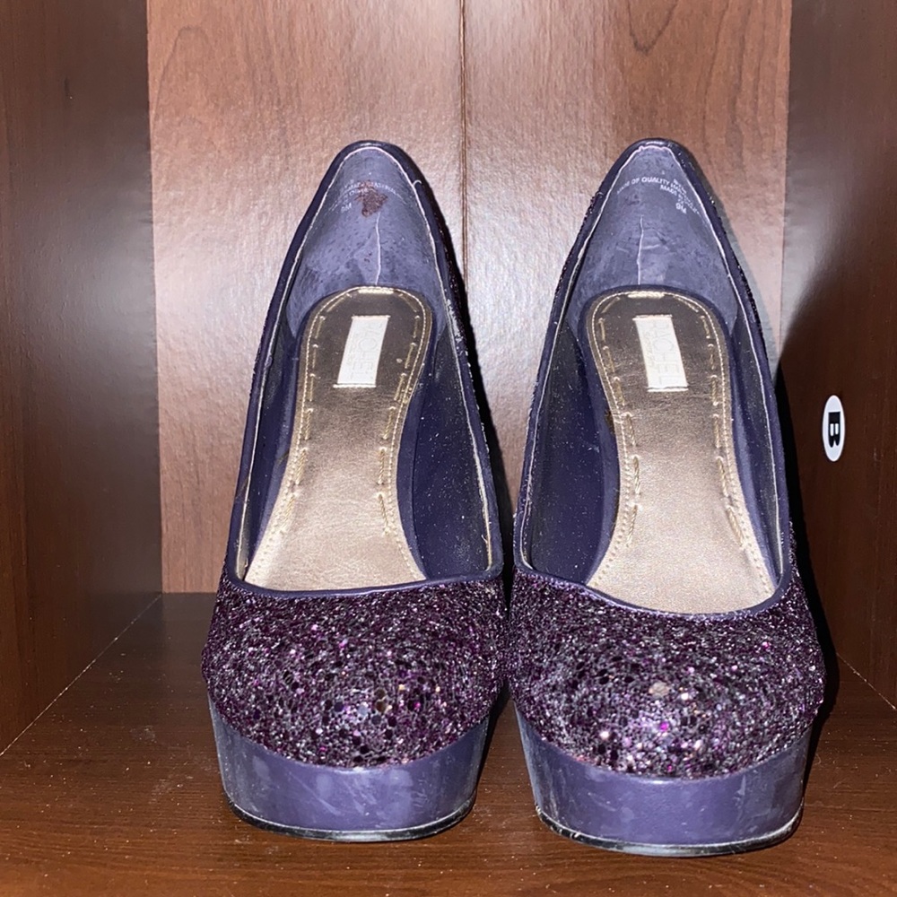 Rachel Roy RFKIMI Dark Purple Heels